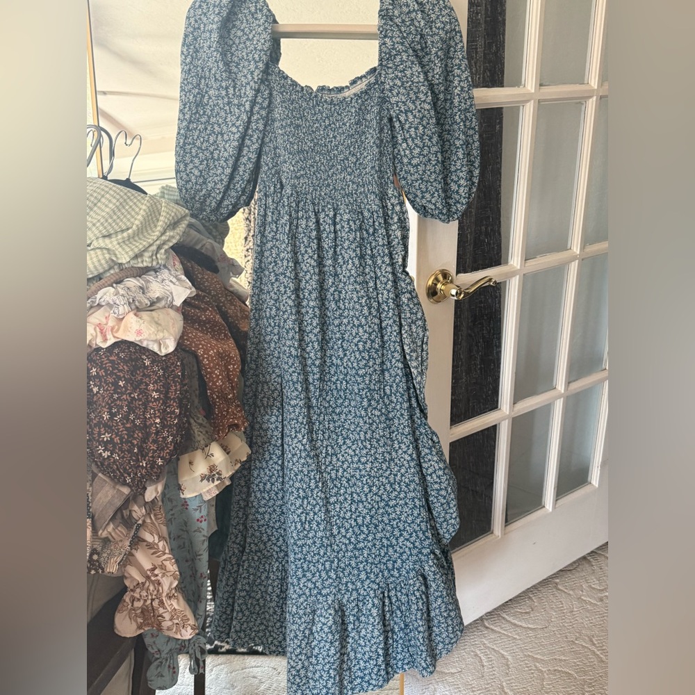 Floral Blue Dress